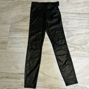 Zara Stretchy Faux Leather Leggings - S